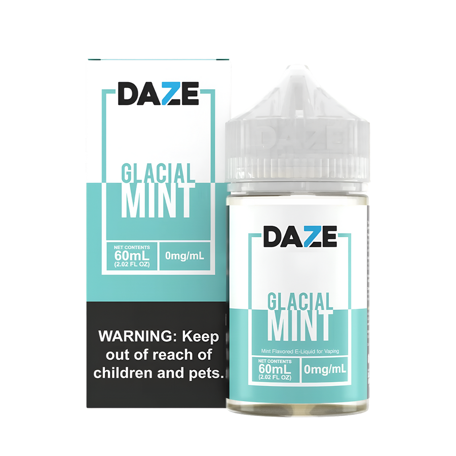 7 Daze 7obacco & Glacial Mint FreeBase Vape Juice 0 Mg Glacial Mint 