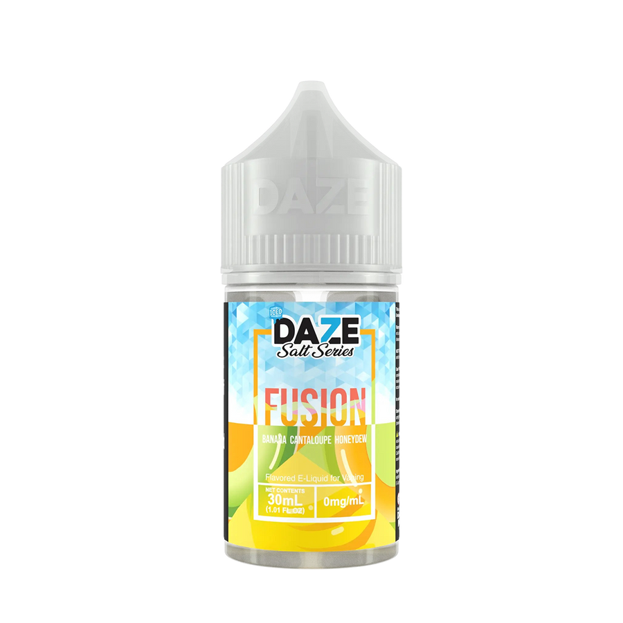 7 Daze Fusion Iced Salt Nicotine Vape Juice 50 Mg Banana Cantaloupe Honeydew Iced 