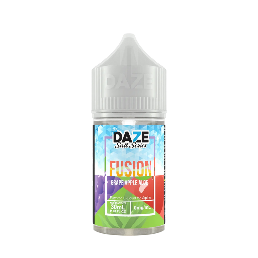 7 Daze Fusion Iced Salt Nicotine Vape Juice 50 Mg Grape Apple Aloe Iced 