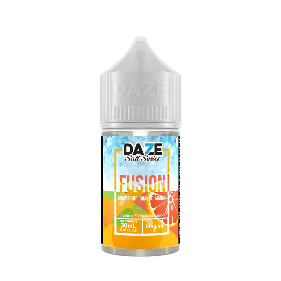 7 Daze Fusion Iced Salt Nicotine Vape Juice 30 Mg Grapefruit Orange Mango Iced 