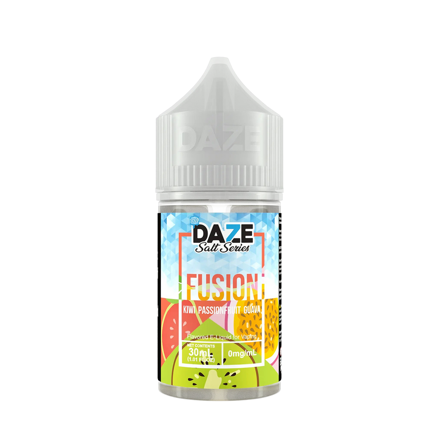 7 Daze Fusion Iced Salt Nicotine Vape Juice 50 Mg Kiwi Passionfruit Guava Iced 