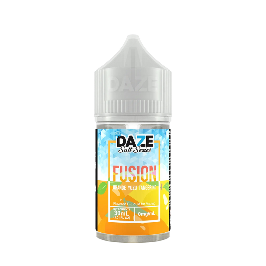 7 Daze Fusion Iced Salt Nicotine Vape Juice 30 Mg Orange Yuzu Tangerine Iced 