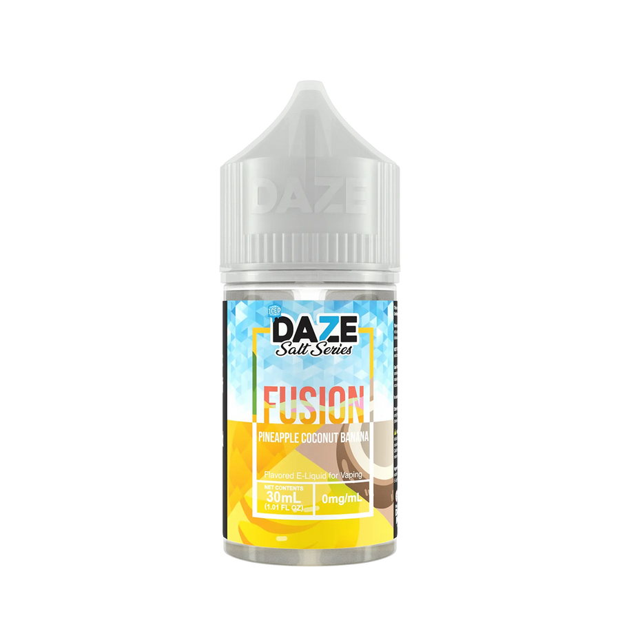 7 Daze Fusion Iced Salt Nicotine Vape Juice 30 Mg Pineapple Coconut Banana Iced 