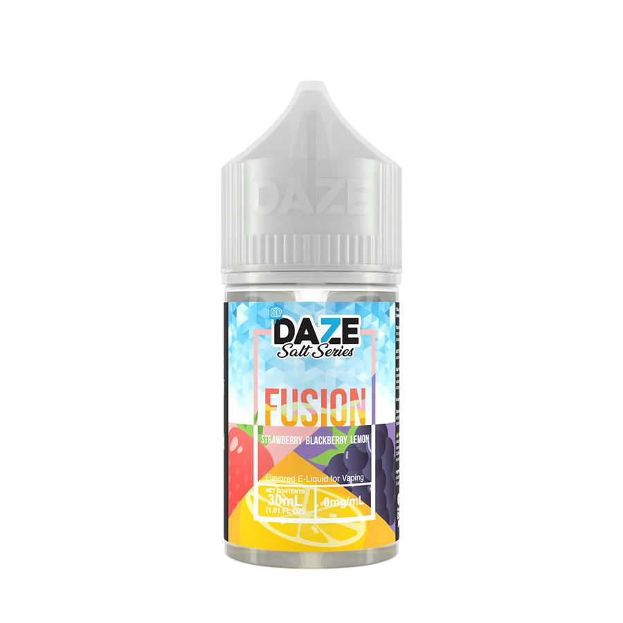 7 Daze Fusion Iced Salt Nicotine Vape Juice 30 Mg Strawberry Blackberry Lemon Iced 