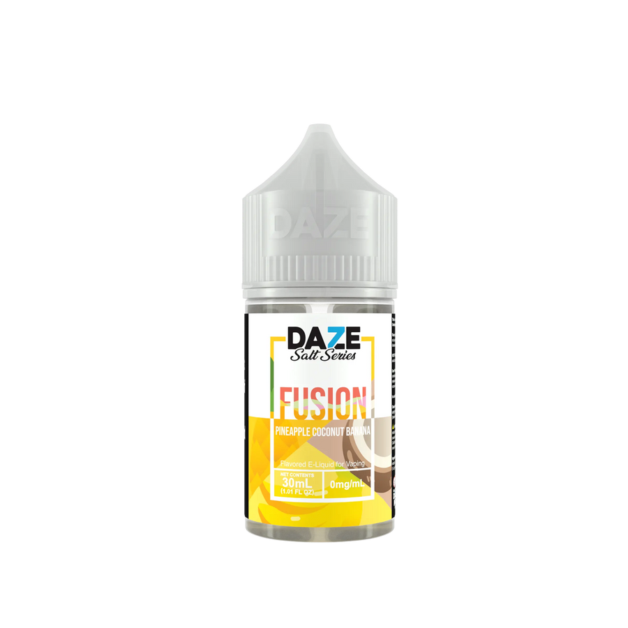 7 Daze Fusion Salt Nicotine Vape Juice 30 Mg Pineapple Coconut Banana 