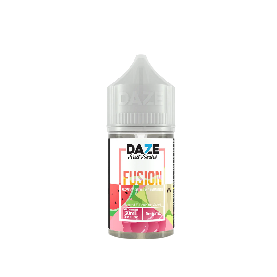 7 Daze Fusion Salt Nicotine Vape Juice 30 Mg Raspberry Green Apple Watermelon 