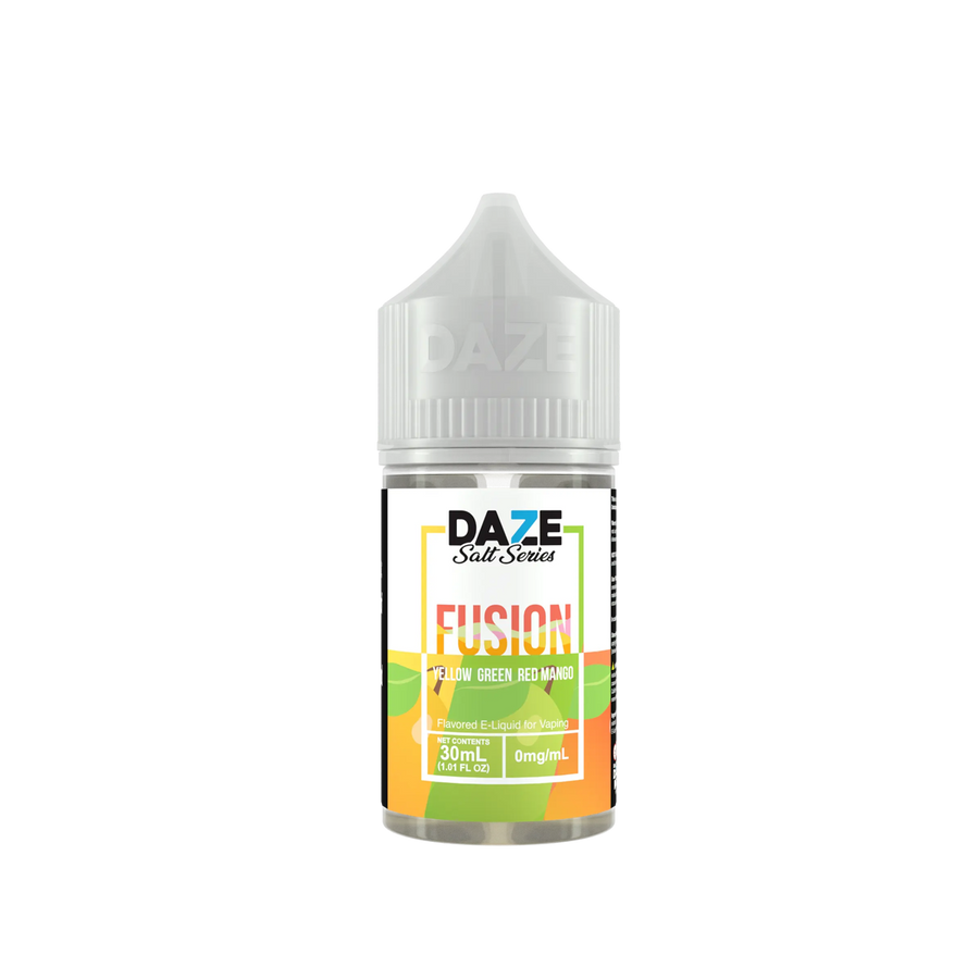 7 Daze Fusion Salt Nicotine Vape Juice 30 Mg Yellow Green Red Mango 