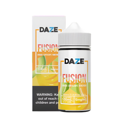 7 Daze Fusion Freebase Vape Juice 0 Mg Banana Cantaloupe Honeydew 