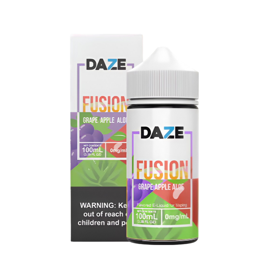 7 Daze Fusion Freebase Vape Juice 0 Mg 100 ML Grape Apple Aloe