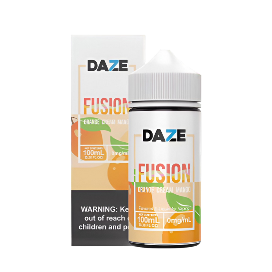 7 Daze Fusion Freebase Vape Juice 0 Mg 100 ML Orange Cream Mango