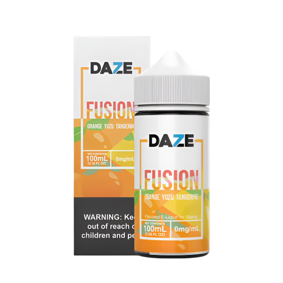 7 Daze Fusion Freebase Vape Juice 0 Mg 100 ML Orange Yuzu Tangerine