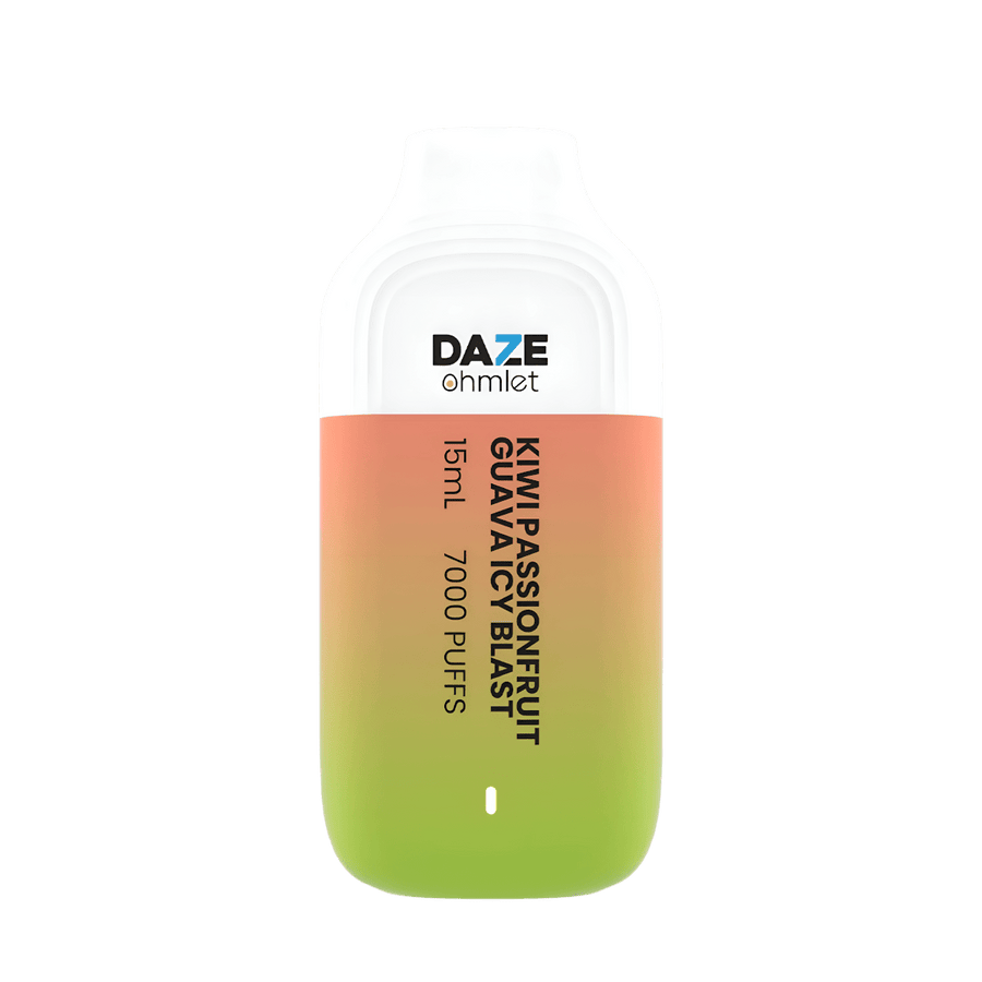 7 Daze Ohmlet 7000 Disposable Vape Kiwi Passionfruit Guava Icy Blast  