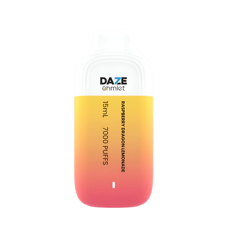 7 Daze Ohmlet 7000 Disposable Vape Raspberry Dragon Lemonde  