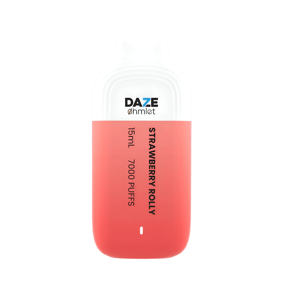 7 Daze Ohmlet 7000 Disposable Vape Strawberry Rolly  