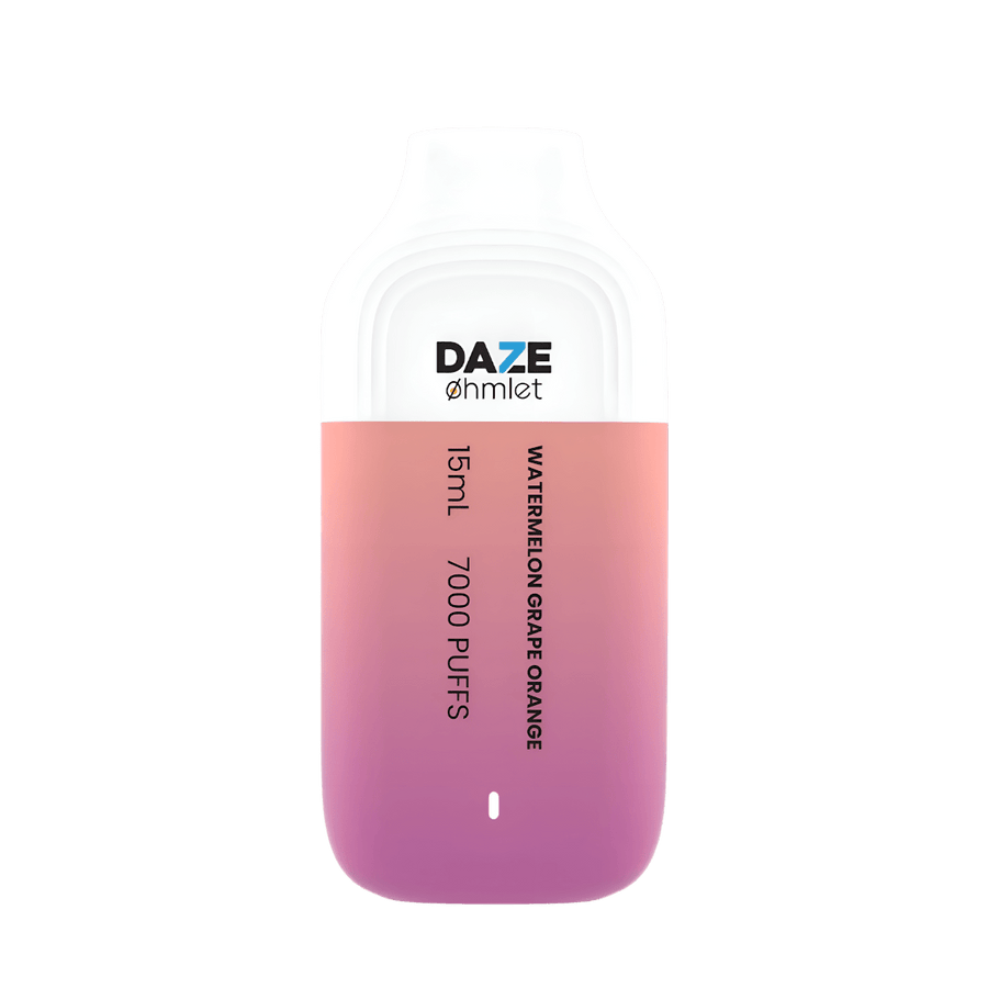 7 Daze Ohmlet 7000 Disposable Vape Watermelon Grape Orange  