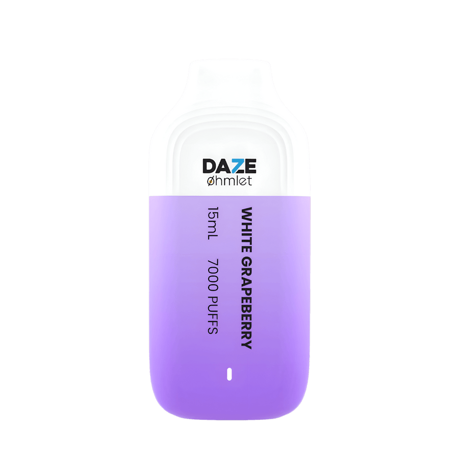 7 Daze Ohmlet 7000 Disposable Vape White Grapeberry  