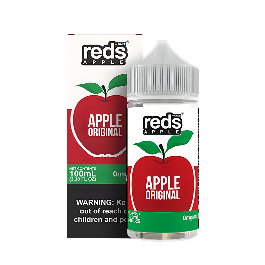 7 Daze Reds Apple Freebase Vape Juice 0 Mg Apple Original 