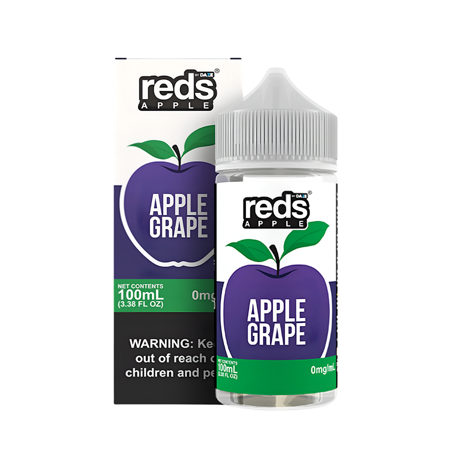 7 Daze Reds Apple Freebase Vape Juice 0 Mg Grape 