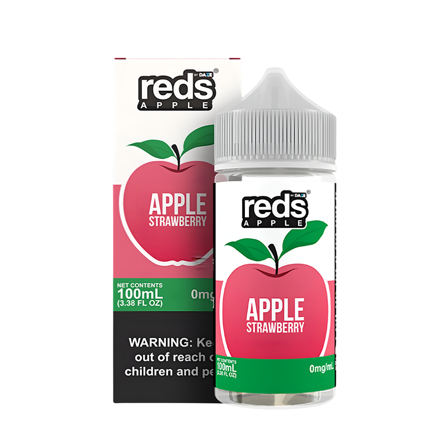 7 Daze Reds Apple Freebase Vape Juice 0 Mg Strawberry 