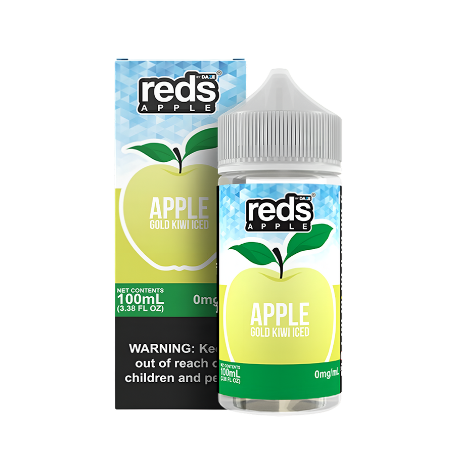 7 Daze Reds Apple Iced Freebase Vape Juice 0 Mg Gold Kiwi Iced 