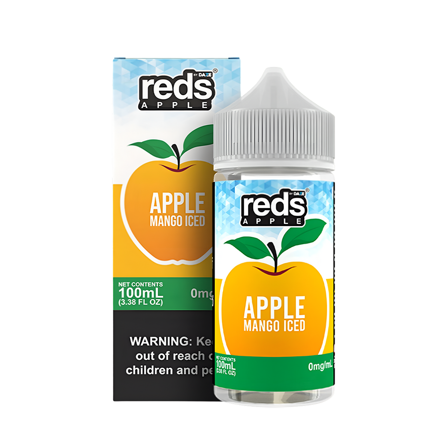 7 Daze Reds Apple Iced Freebase Vape Juice 0 Mg Mango Iced 