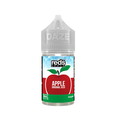 7 Daze Reds Apple Iced Salt Nicotione Vape Juice 30 Mg Apple Original Iced 