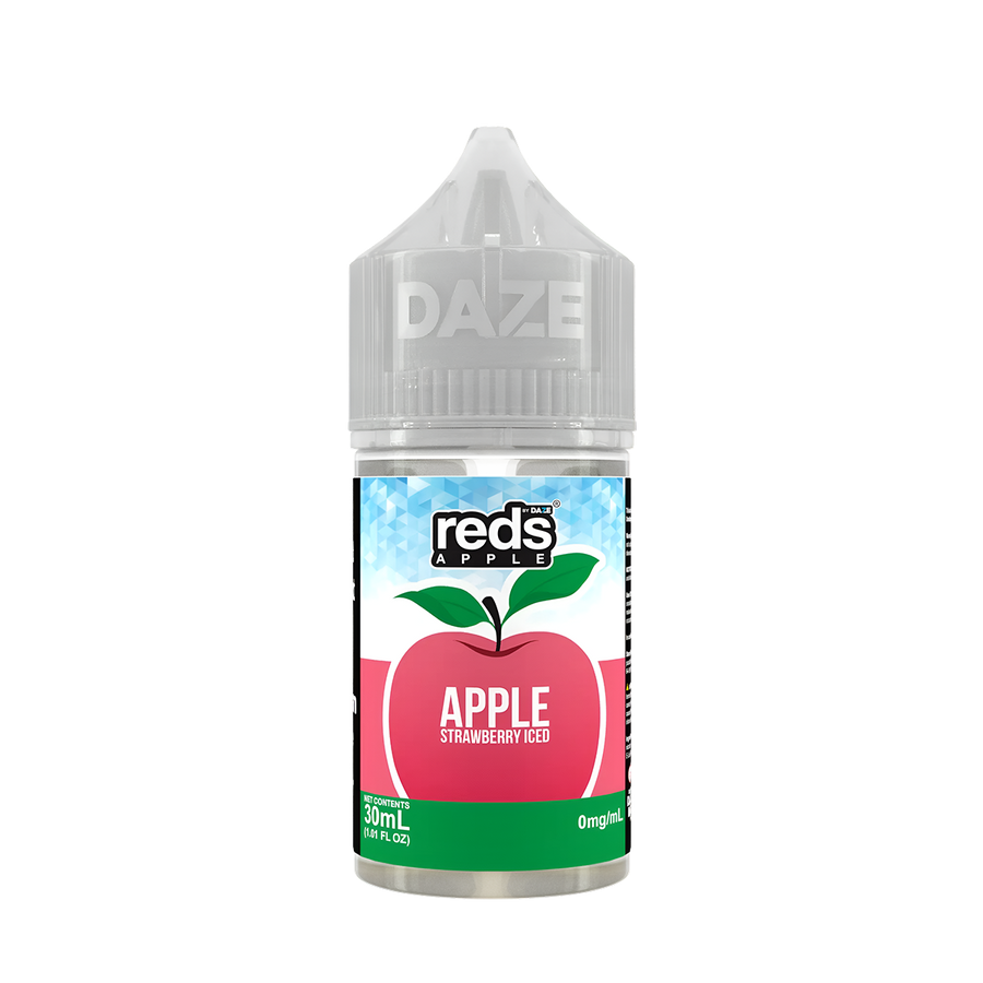 7 Daze Reds Apple Iced Salt Nicotione Vape Juice 30 Mg Strawberry Iced 