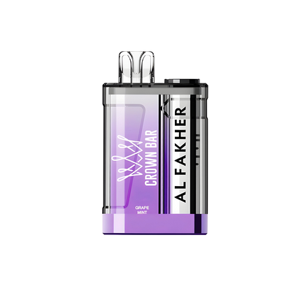 AL Fakher Crown Bar Crystal Disposable Vape Grape Mint  