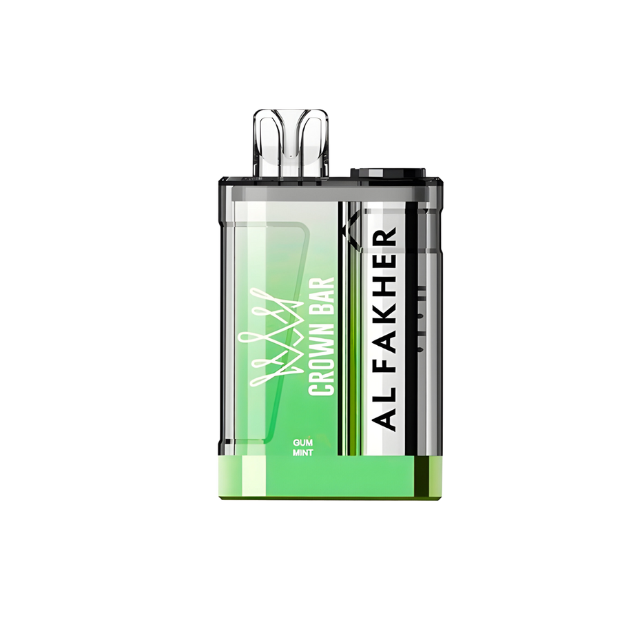 AL Fakher Crown Bar Crystal Disposable Vape Gum Mint  