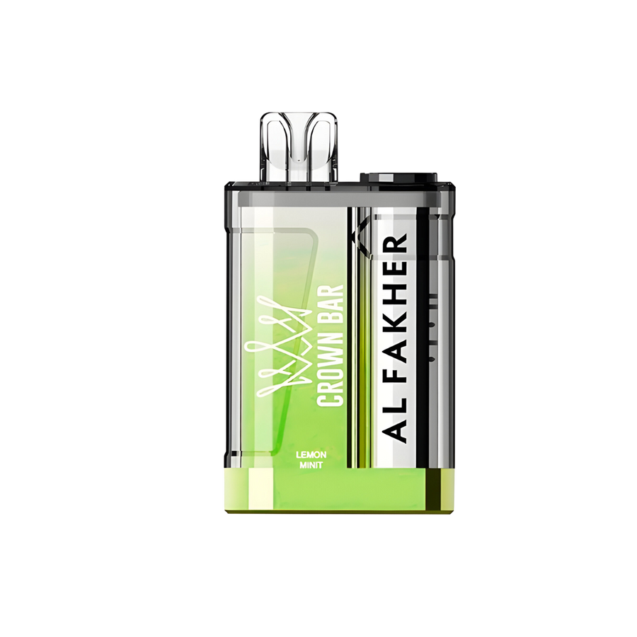 AL Fakher Crown Bar Crystal Disposable Vape Lemon Mint  