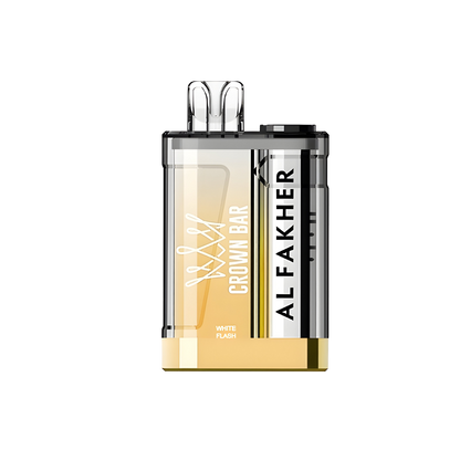 AL Fakher Crown Bar Crystal Disposable Vape White Flash  