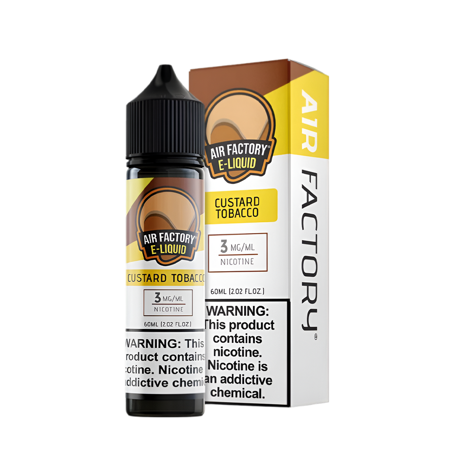 Air Factory Freebase Vape Juice 3 Mg Custard Tobacco 