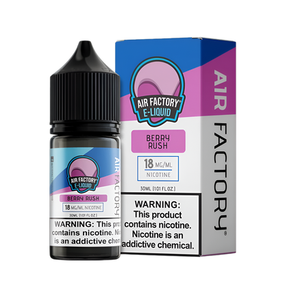 Air Factory Salt Nicotine Vape Juice 18 Mg Berry Rush 