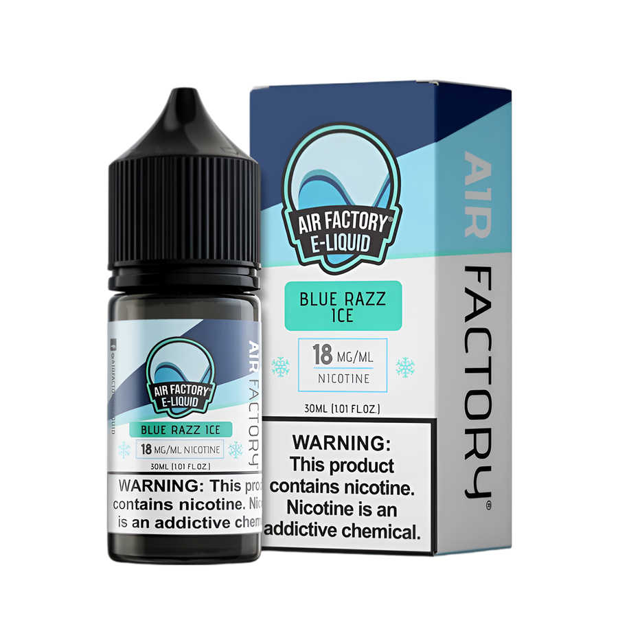 Air Factory Salt Nicotine Vape Juice 18 Mg Blue Razz Ice 