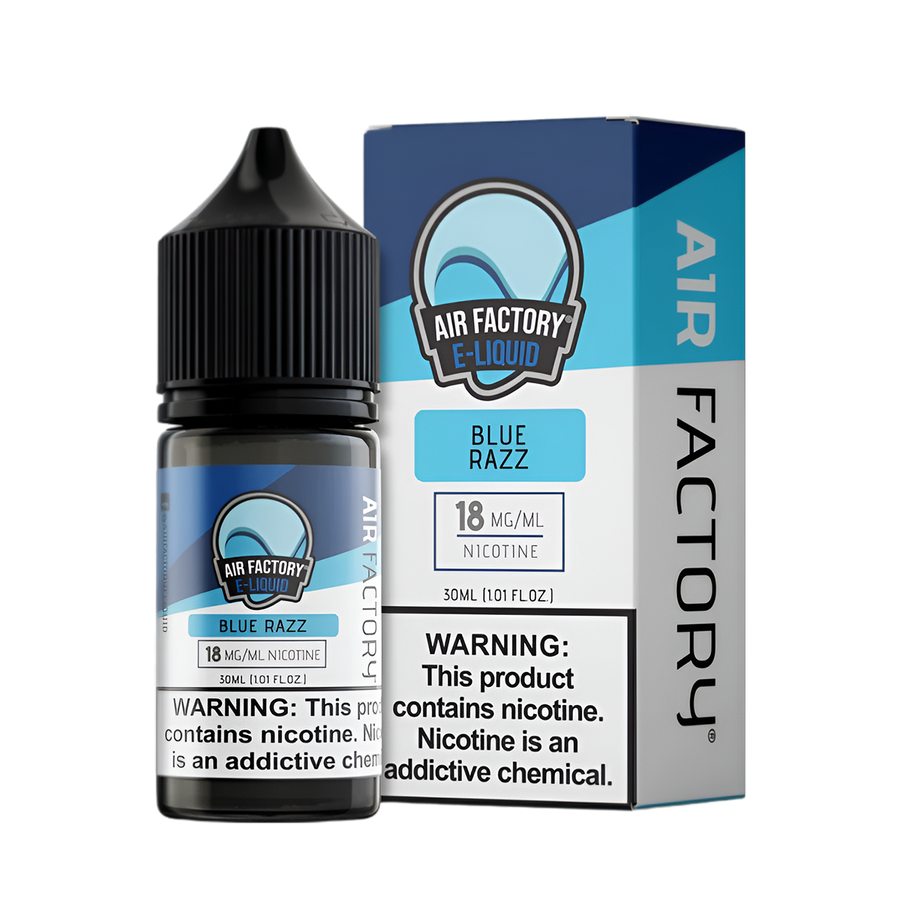 Air Factory Salt Nicotine Vape Juice 18 Mg Blue Razz 