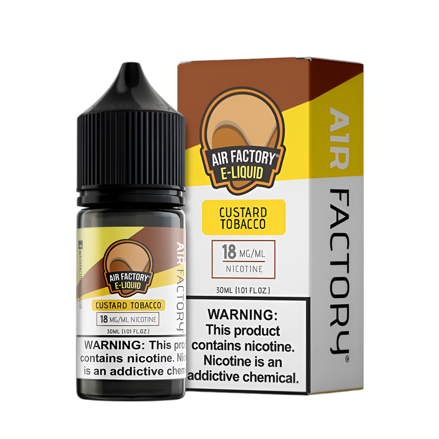 Air Factory Salt Nicotine Vape Juice 18 Mg Custard Tobacco 