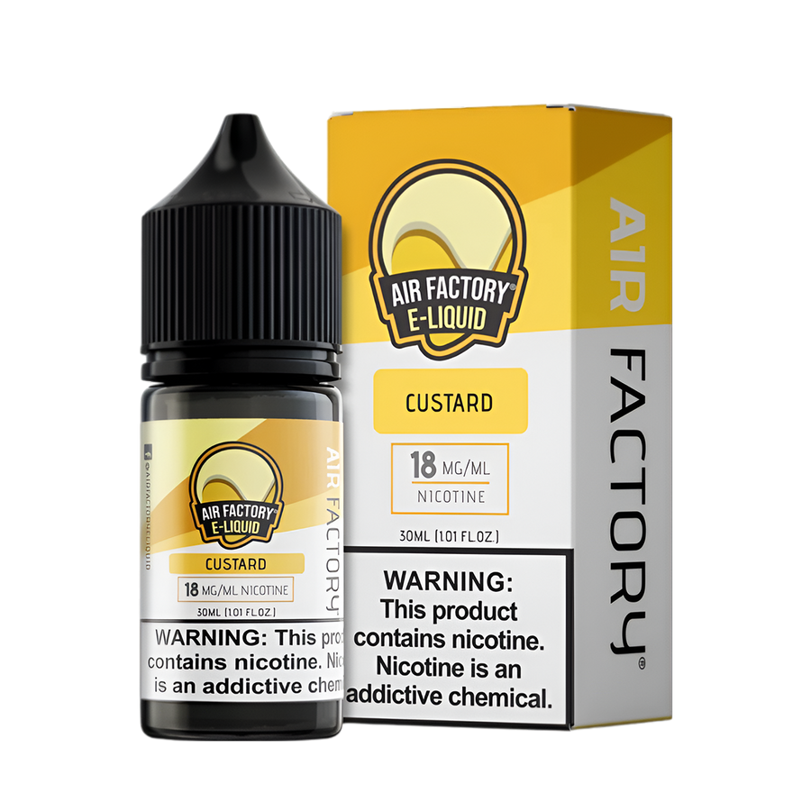 Air Factory Salt Nicotine Vape Juice 18 Mg Custard 