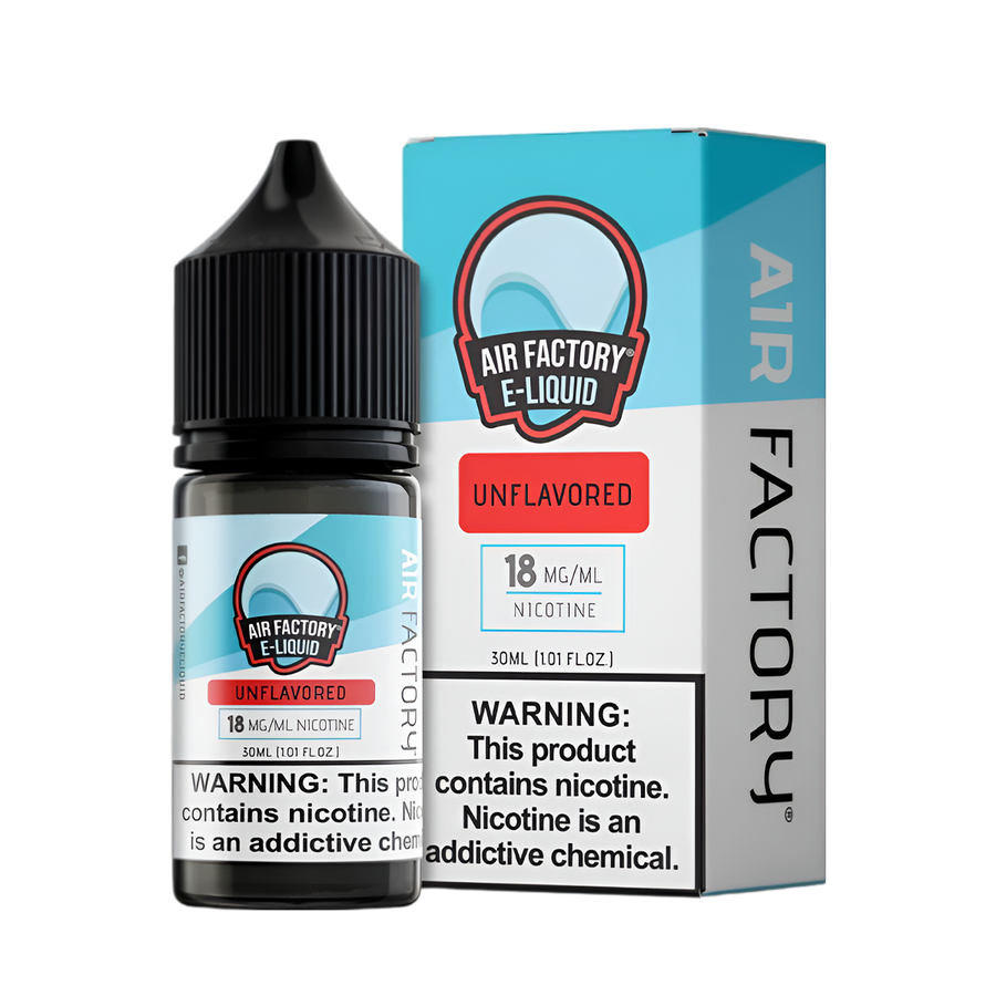 Air Factory Salt Nicotine Vape Juice 18 Mg Unflavored 