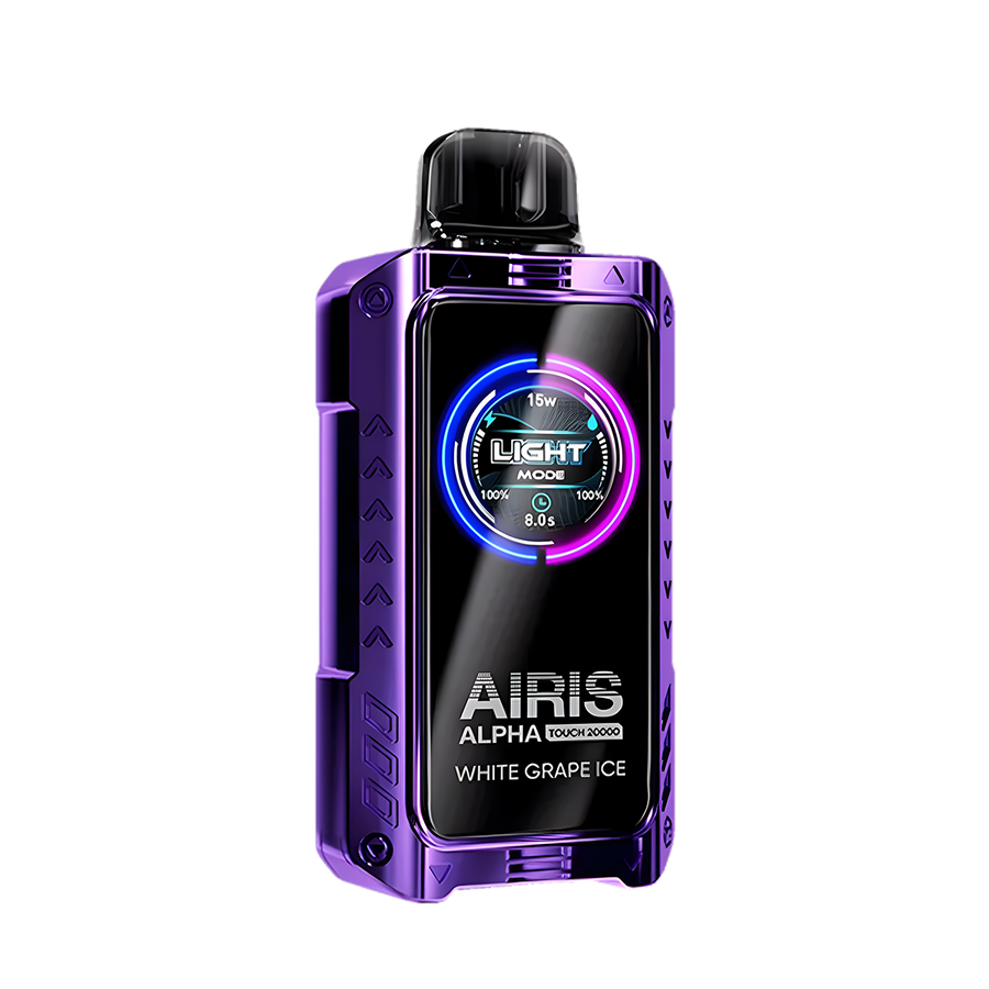 Airis Alpha Touch 20000 Disposable Vape White Grape Ice  