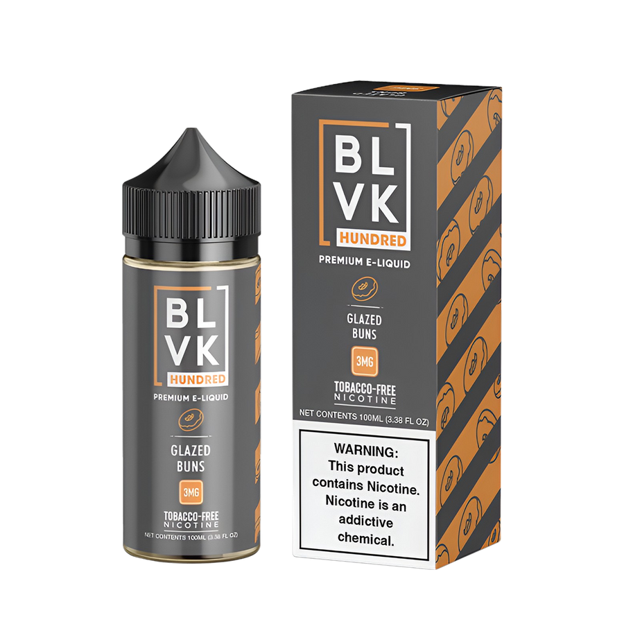 BLVK Hundred Freebase Vape Juice 0 Mg Glazed Buns 