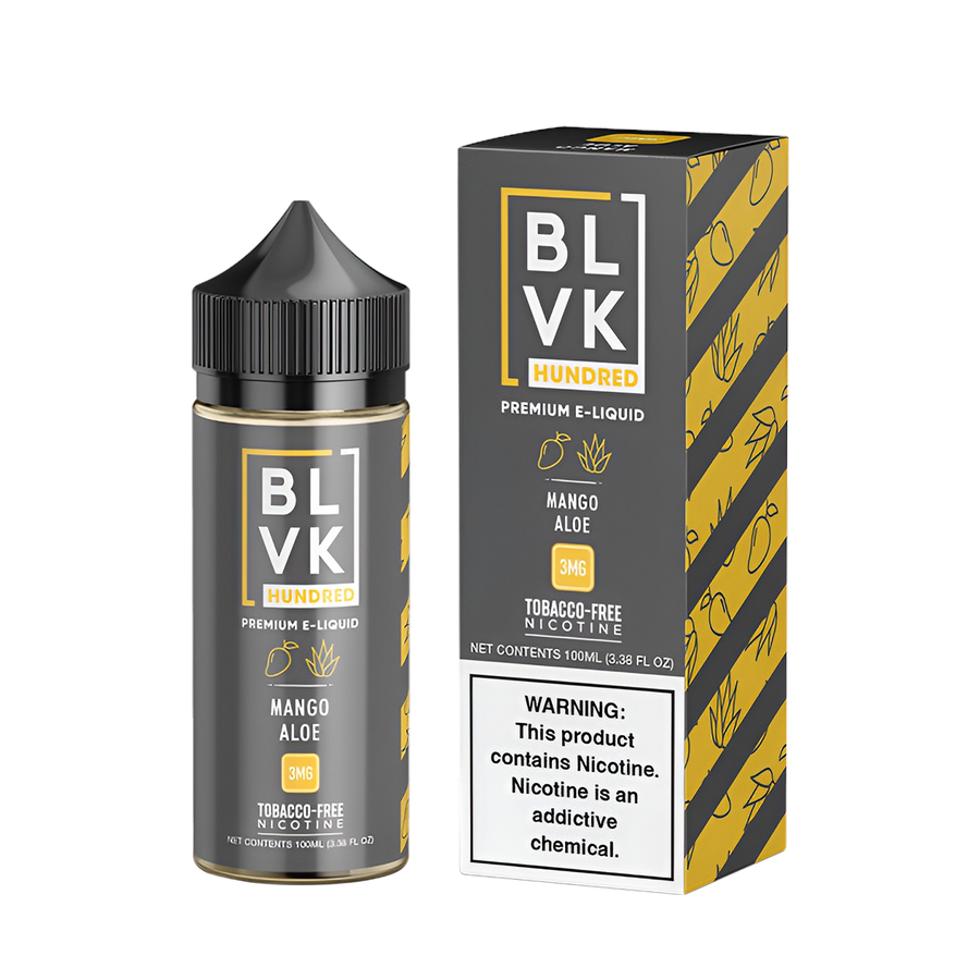 BLVK Hundred Freebase Vape Juice 0 Mg Mango Aloe 