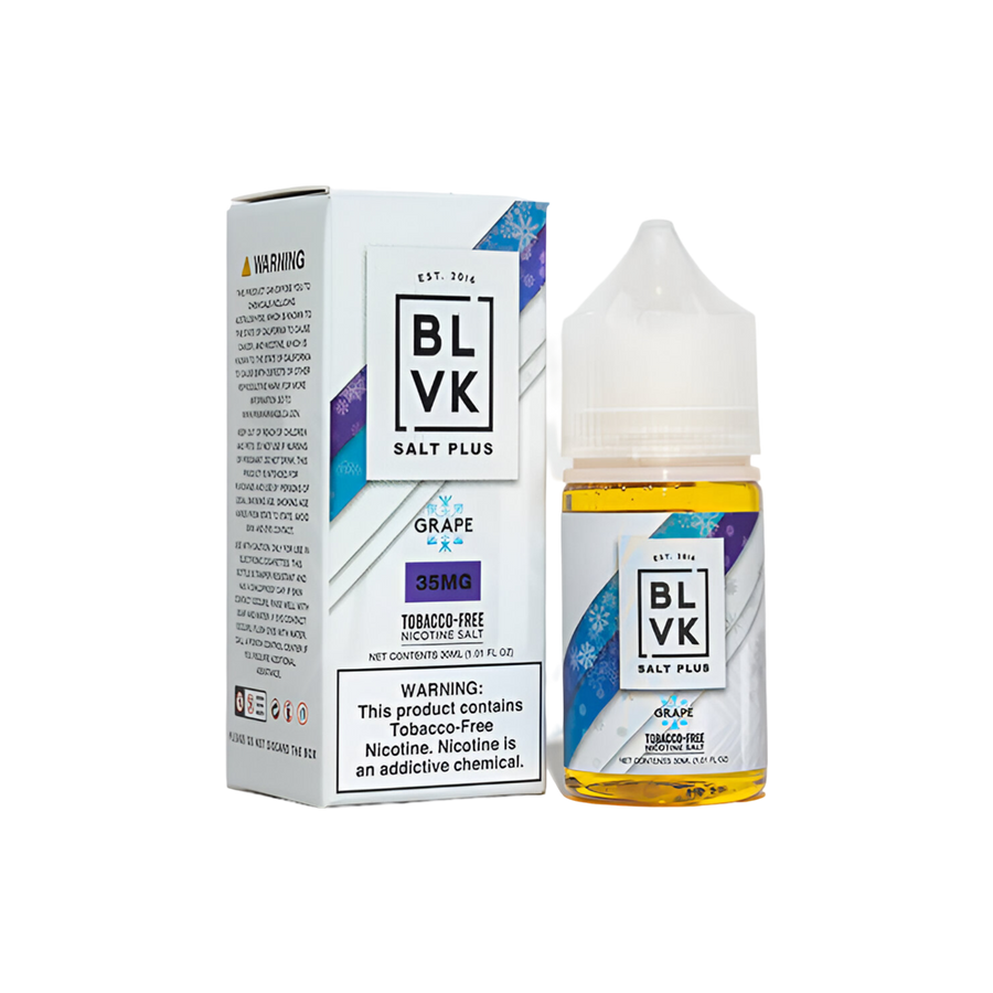 BLVK Salt Plus Nicotine Vape Juice 35 Mg Grape Ice 