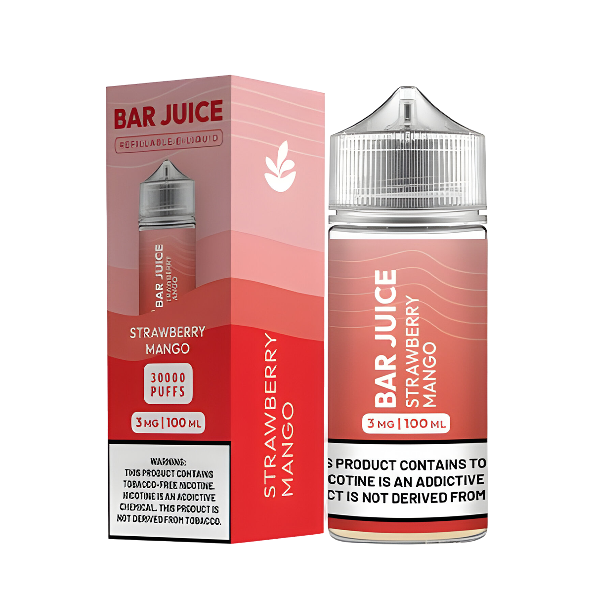 Bar Juice Freebase Vape Juice 3 Mg 100 Ml Strawberry Mango