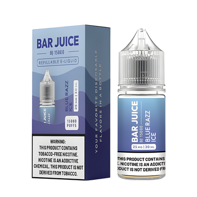 Bar Juice Salt Nicotine Vape Juice 25 Mg Blue Razz Ice 