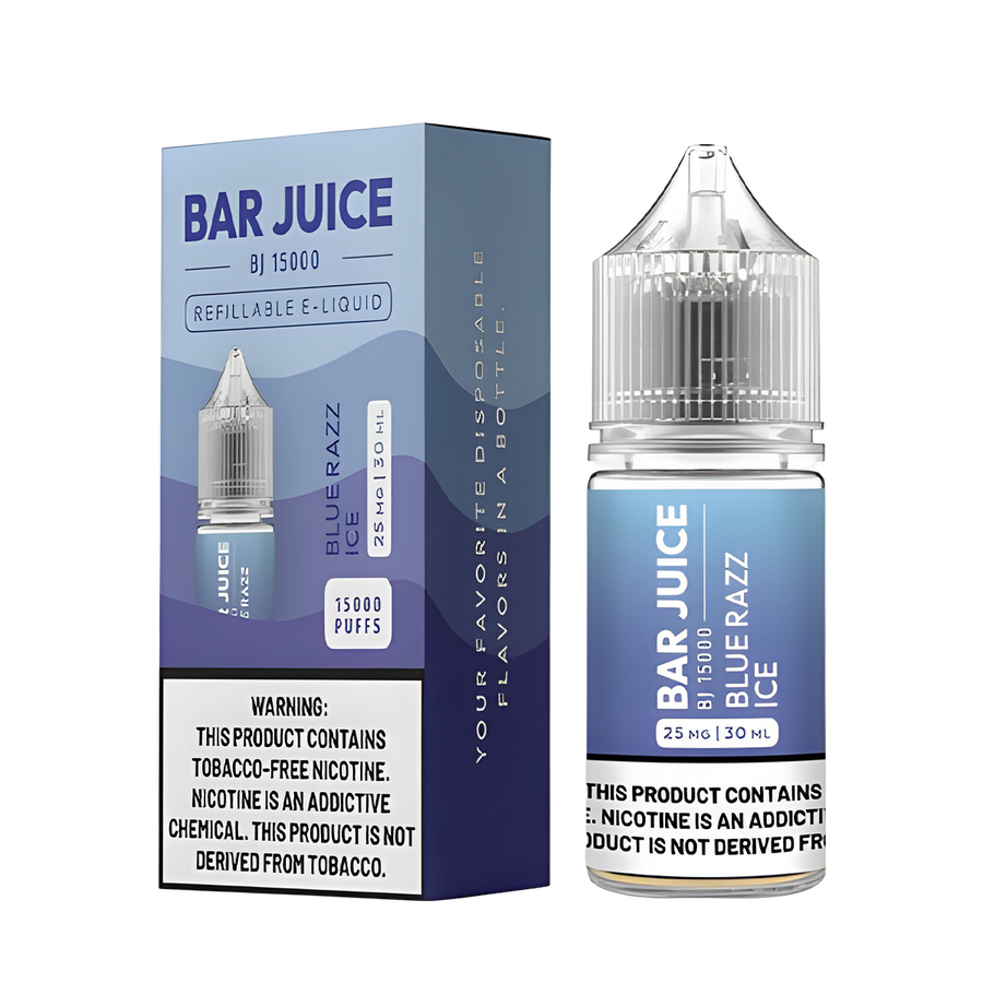 Bar Juice Salt Nicotine Vape Juice 25 Mg Blue Razz Ice 