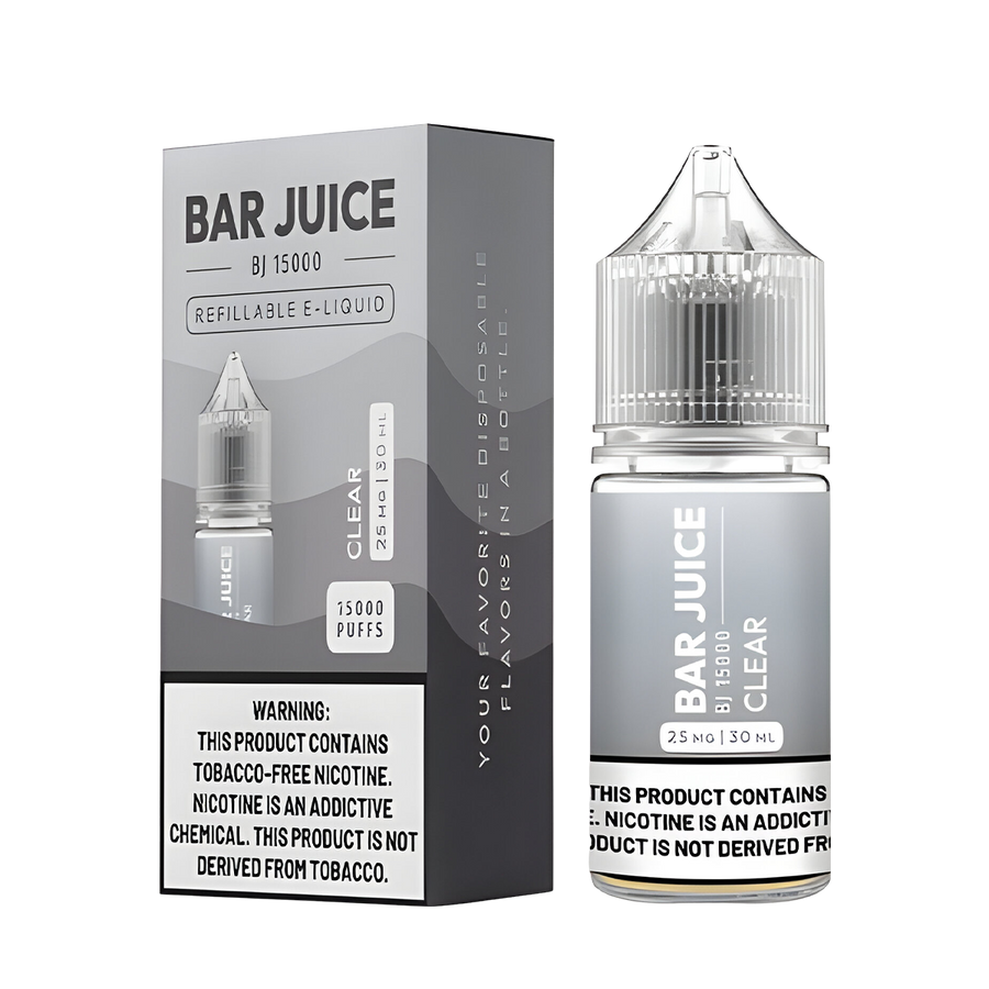 Bar Juice Salt Nicotine Vape Juice 25 Mg 30 Ml Clear