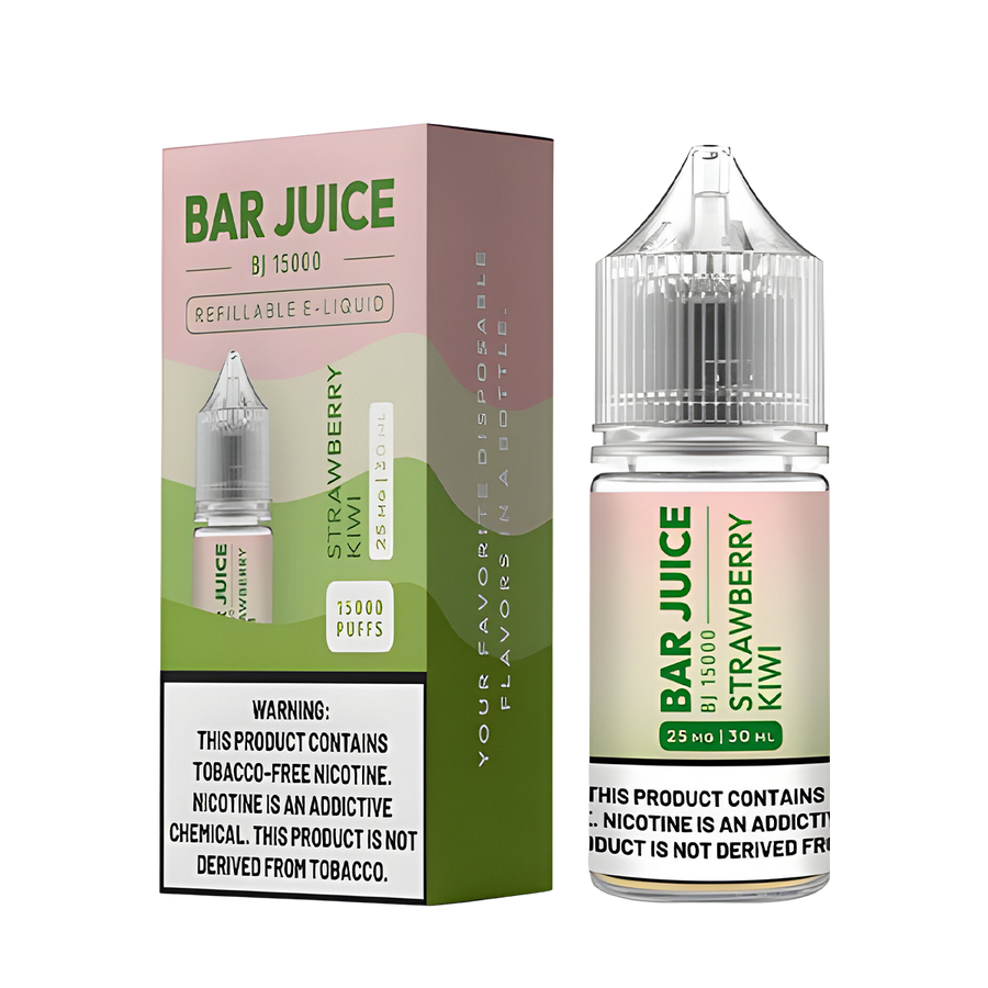 Bar Juice Salt Nicotine Vape Juice 25 Mg 30 Ml Strawberry Kiwi
