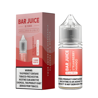 Bar Juice Salt Nicotine Vape Juice 25 Mg Strawberry Mango 