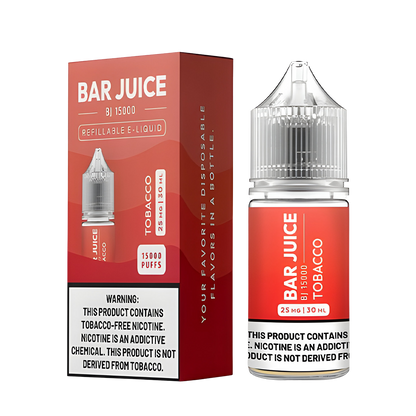 Bar Juice Salt Nicotine Vape Juice 25 Mg Tobacco 