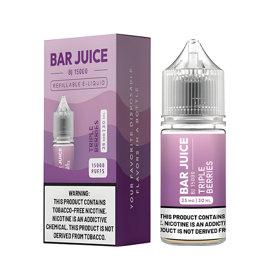 Bar Juice Salt Nicotine Vape Juice 25 Mg 30 Ml Triple Berries